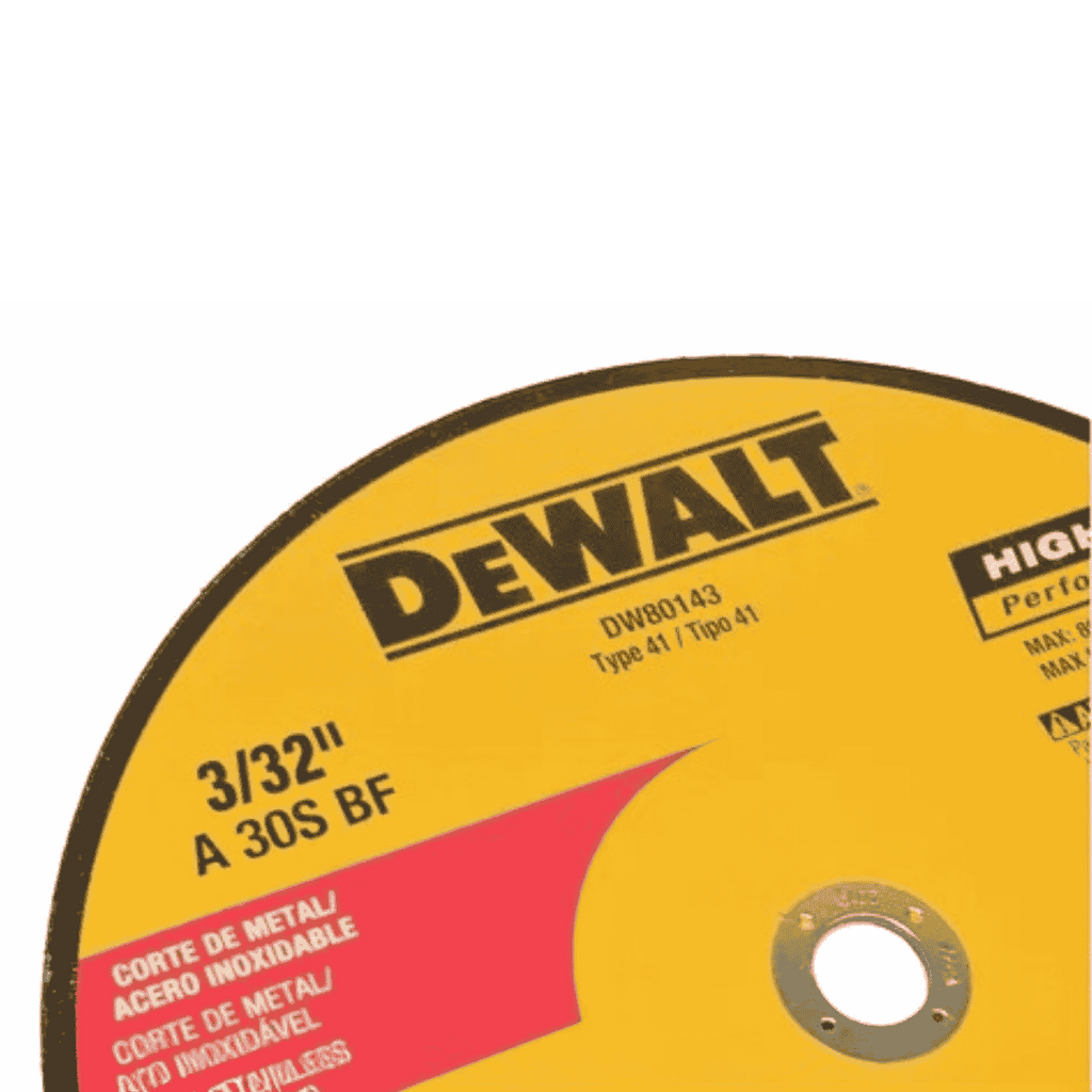 Disco Abrasivo de Corte para Inox DeWALT DW80143