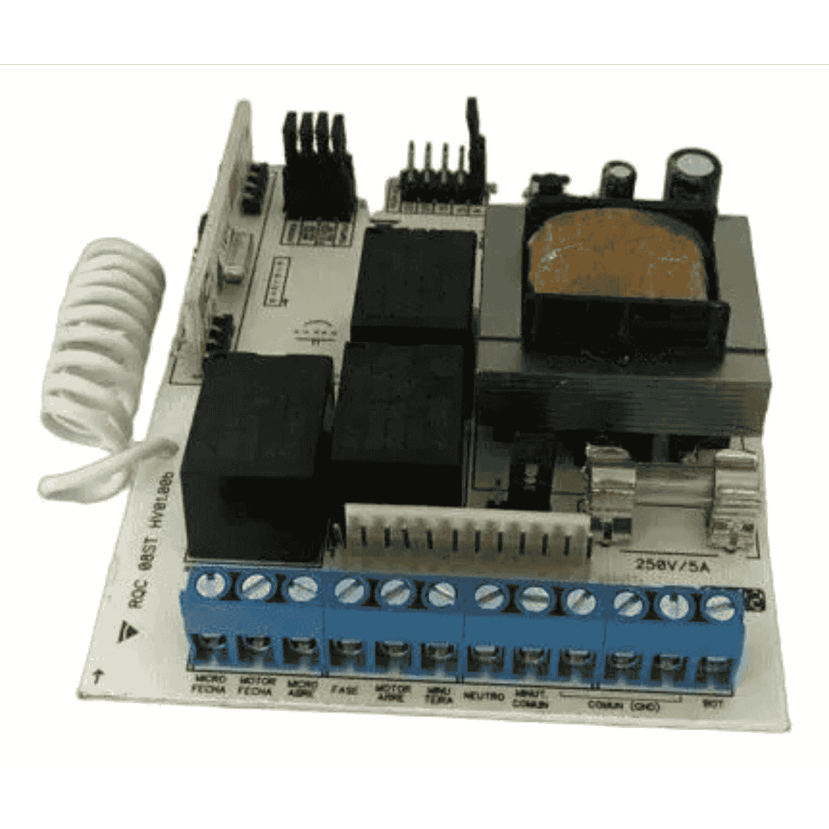 Central Portão Eletrônico RQC08R 433 MHz NA/NF Bivolt