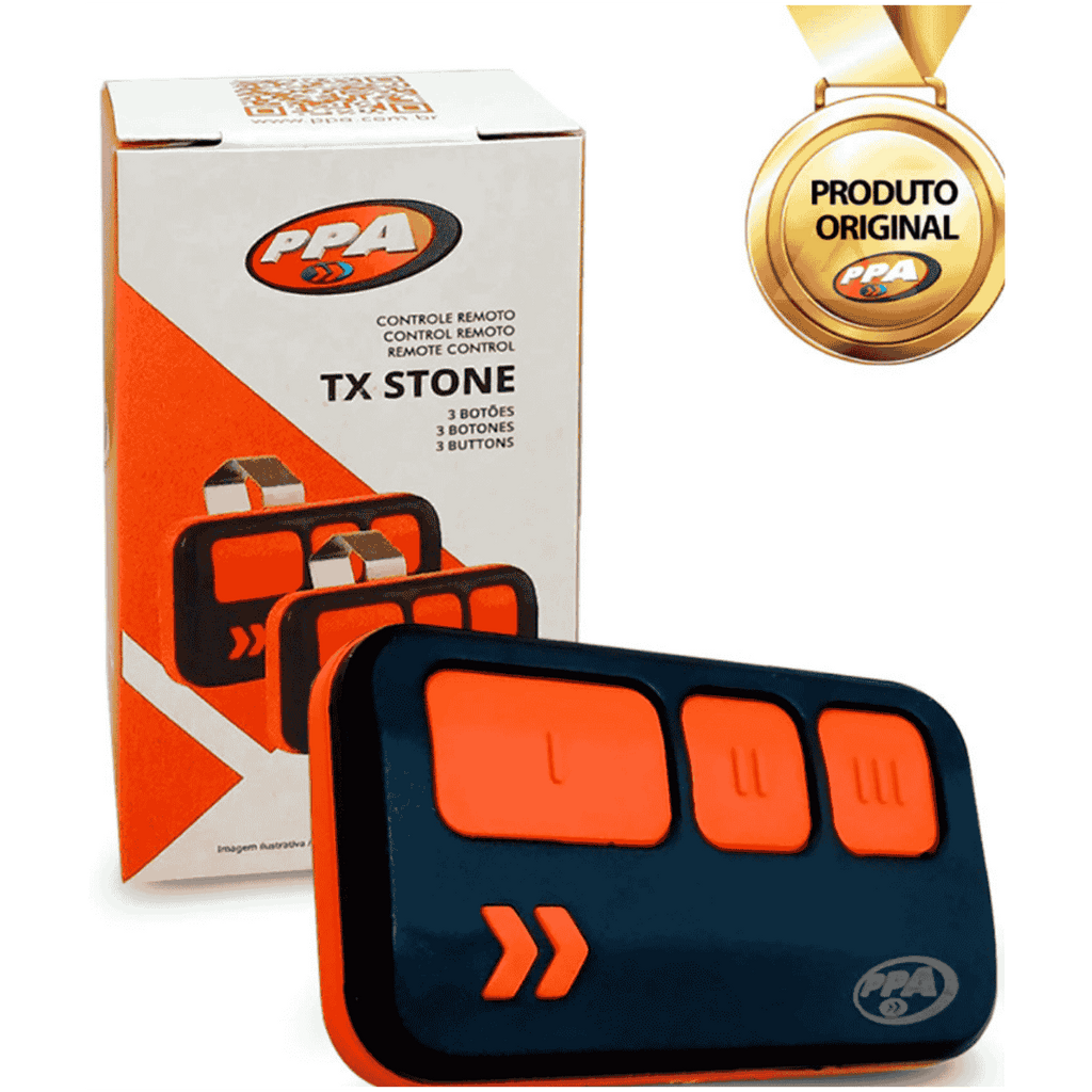 CONTROLE REMOTO STONE 3B (PRETO / LARANJA)