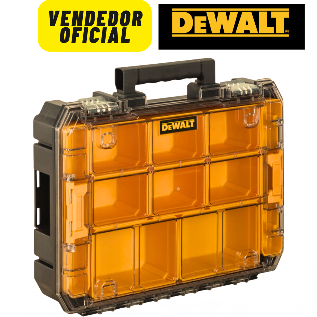 ORGANIZADOR COM TAMPA TRAN SLUCIDA TSTAK DEWALT DWST17805