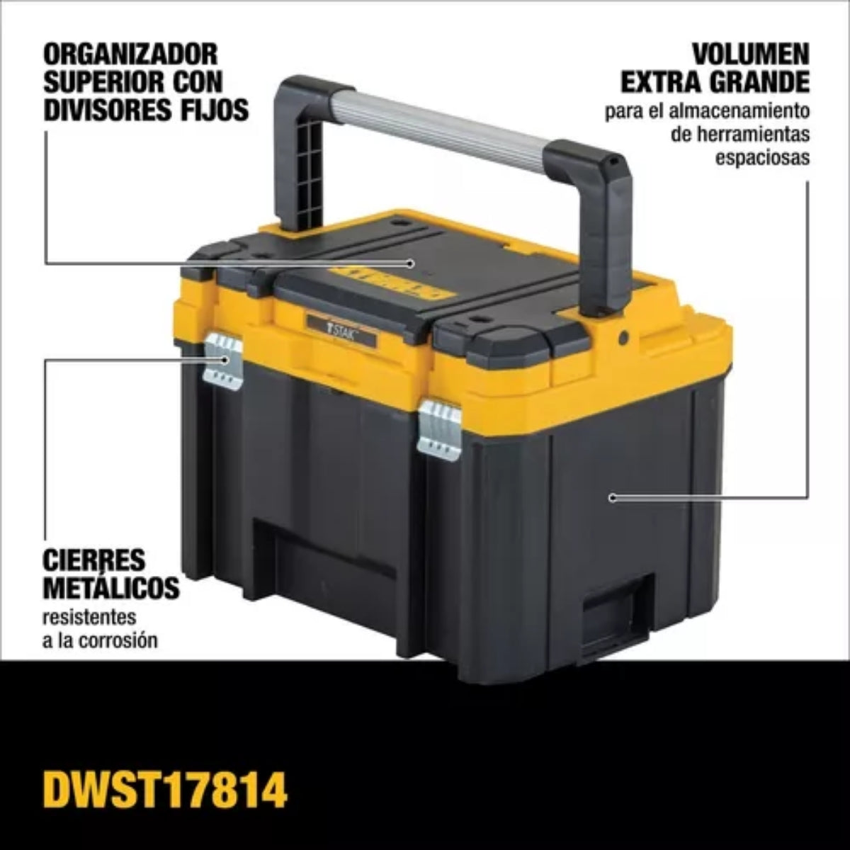 Caixa DeWalt DWST17814 TSTAK Profunda c/ Alça Longa