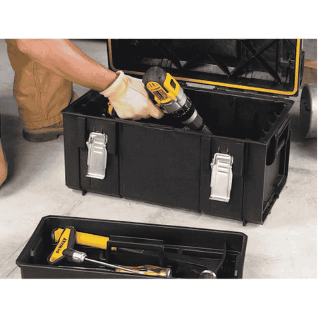 Caixa Organizadora De Ferramentas Dewalt Modelo Dwst17806 Com Bandeja Removível 28l