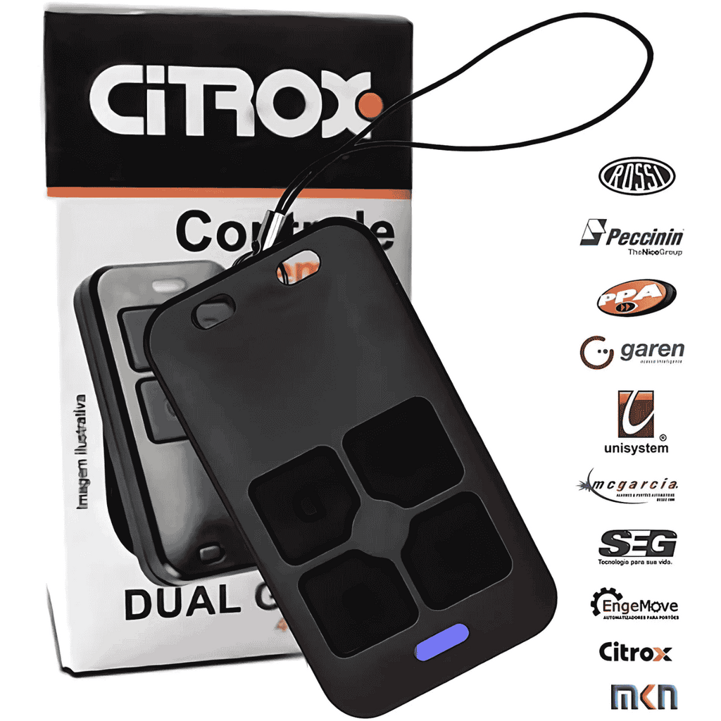 CONTROLE REMOTO DUAL GATE 433MHZ CITROX CX-7421