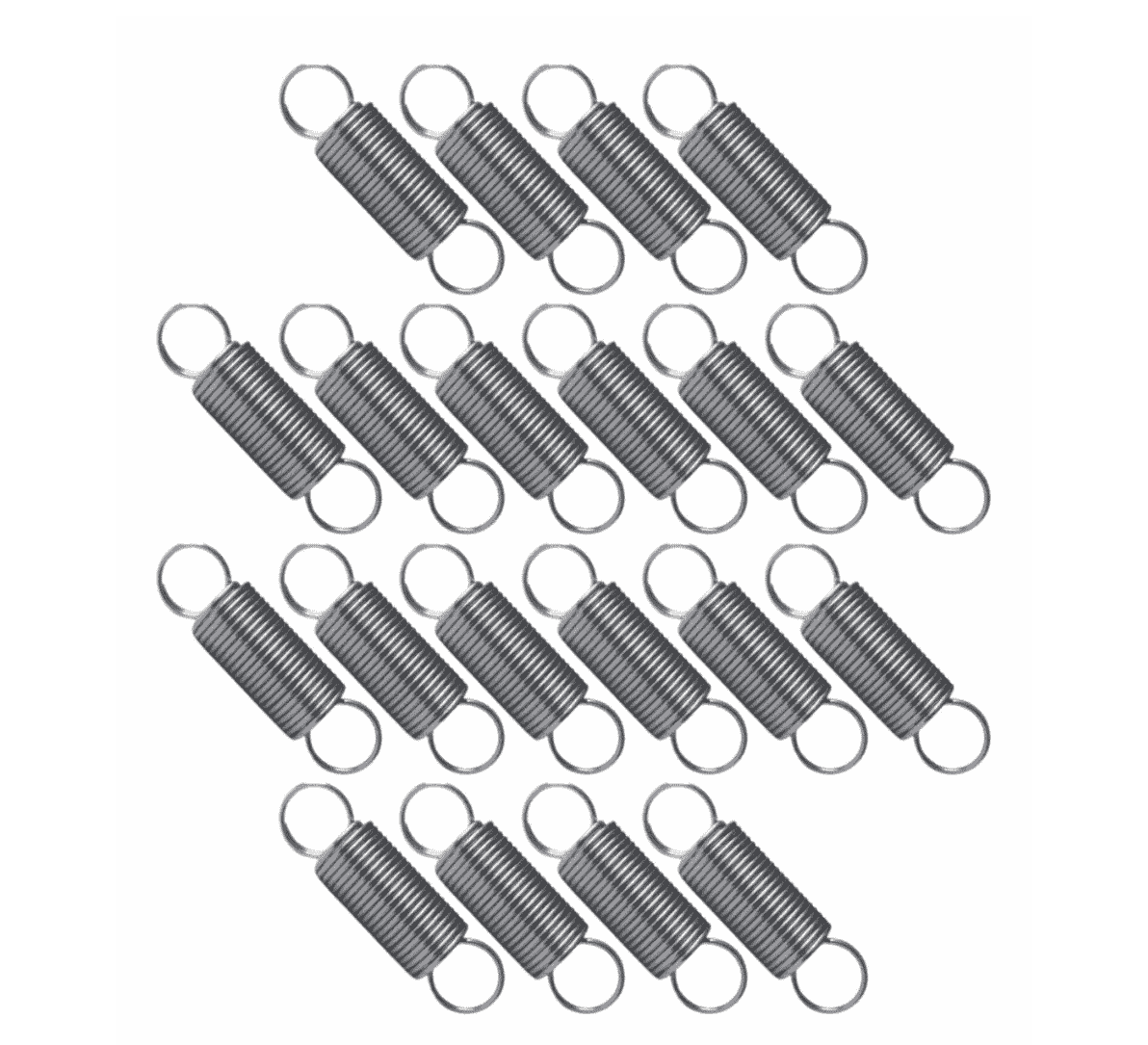 Kit 20 Molas Ideal Para Cerca Elétrica De Aço Inox Ajuste Prata