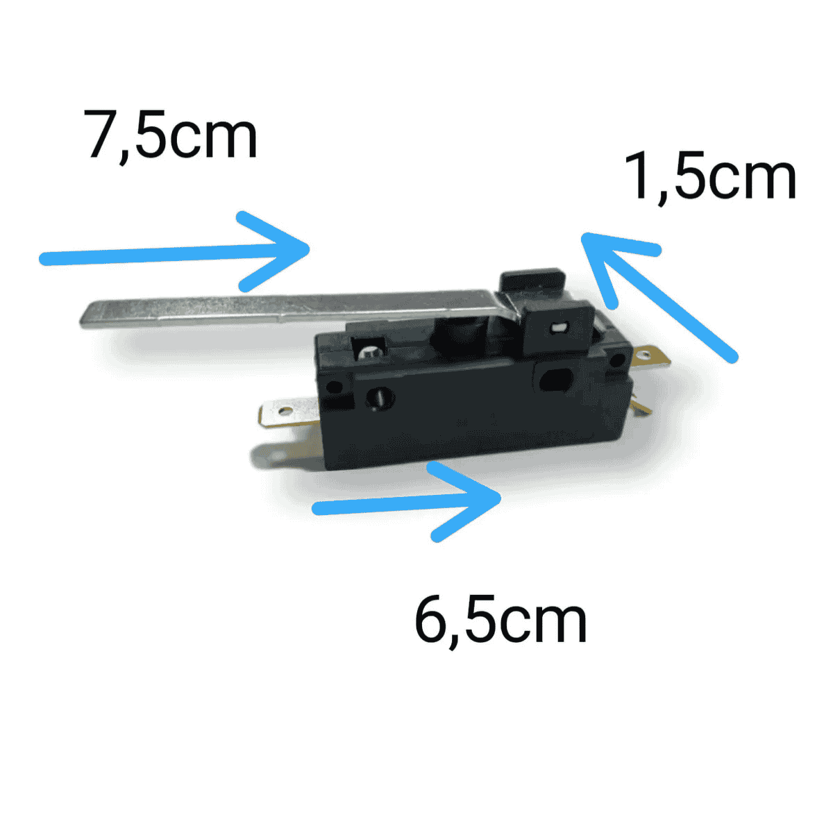 Mini Chave Fim de Curso Micro Switch Preta