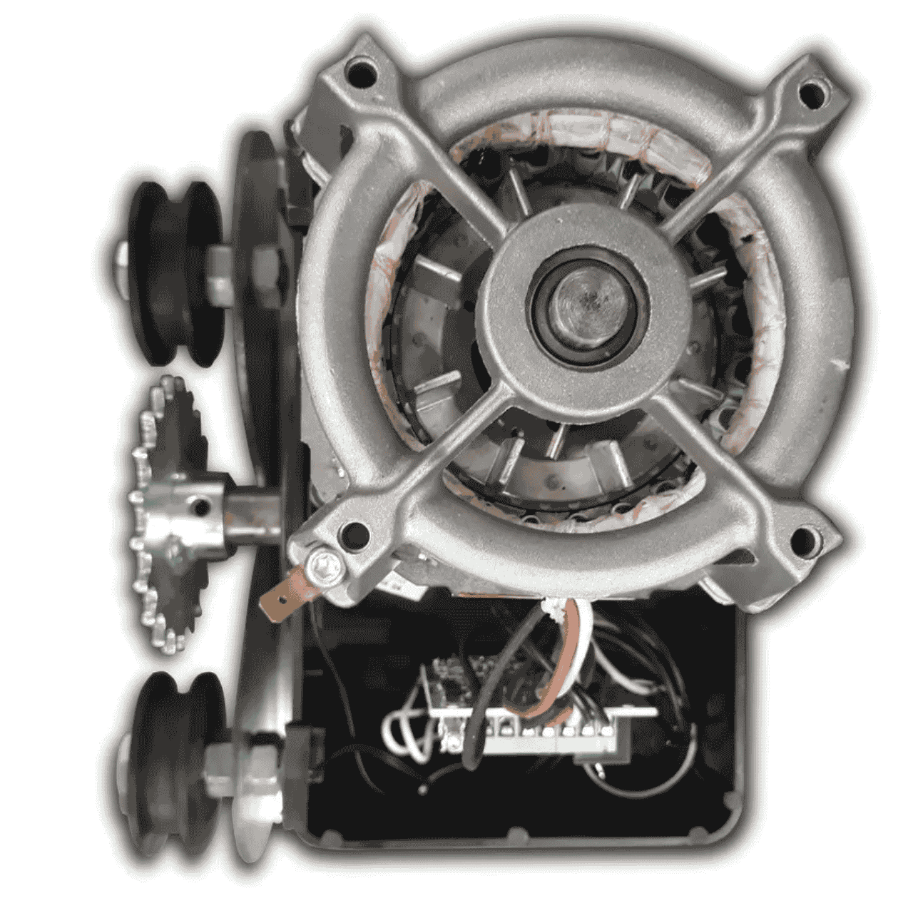 Kit Motor Portão 340kg 2 Controles 4mts Corrent 433 1.24
