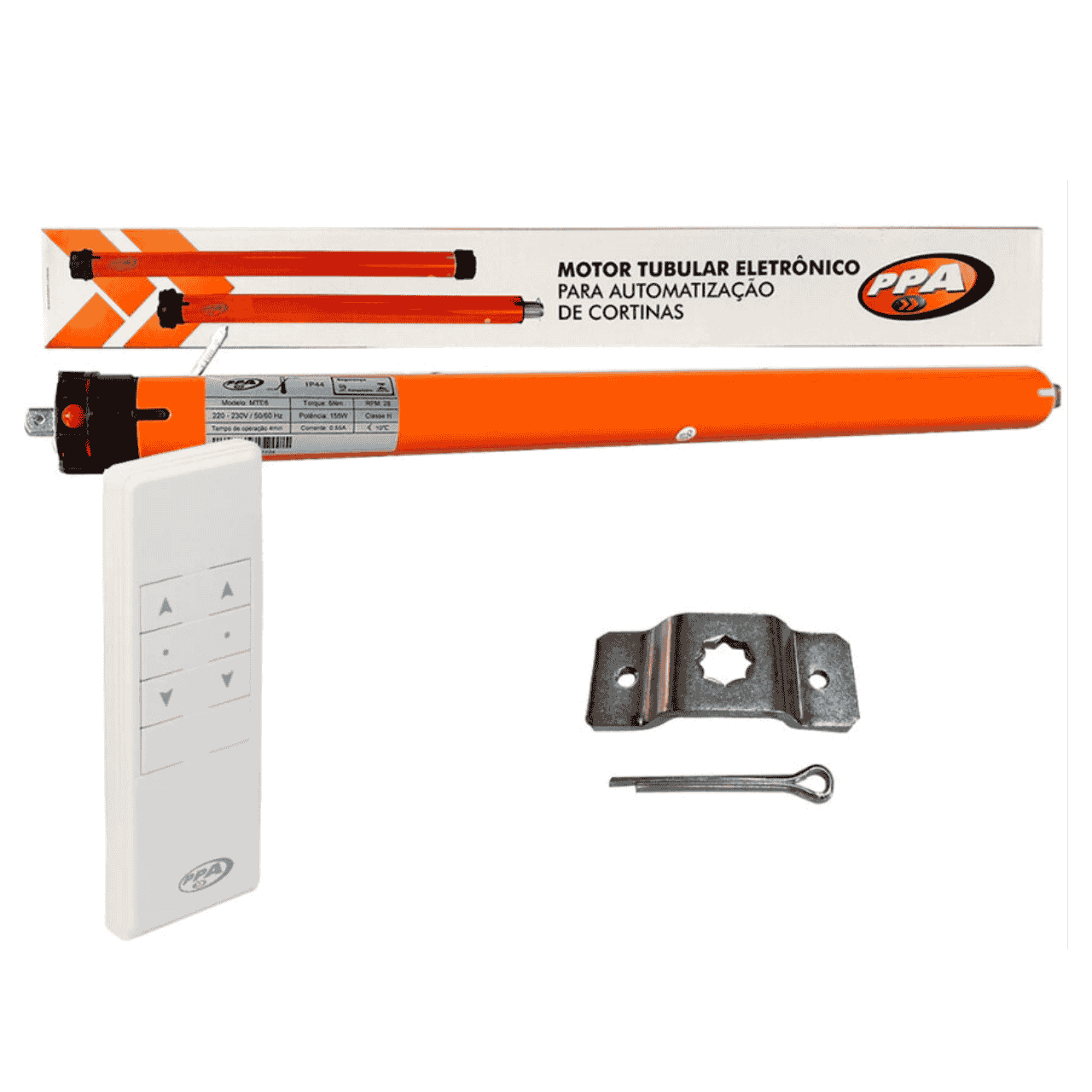 Motor Tubular Eletrônico 20Nm 220V com RF para Cortinas e Toldos – PPA MTE20