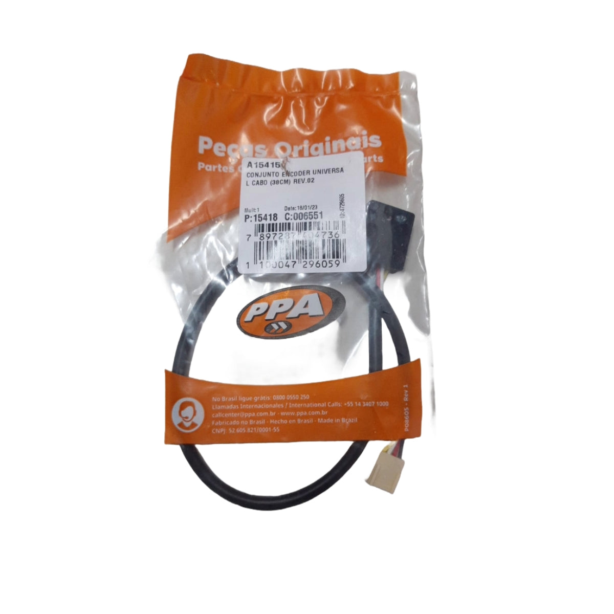 Encoder Universal PPA Rev.02 com Cabo de 38cm Fim de Curso