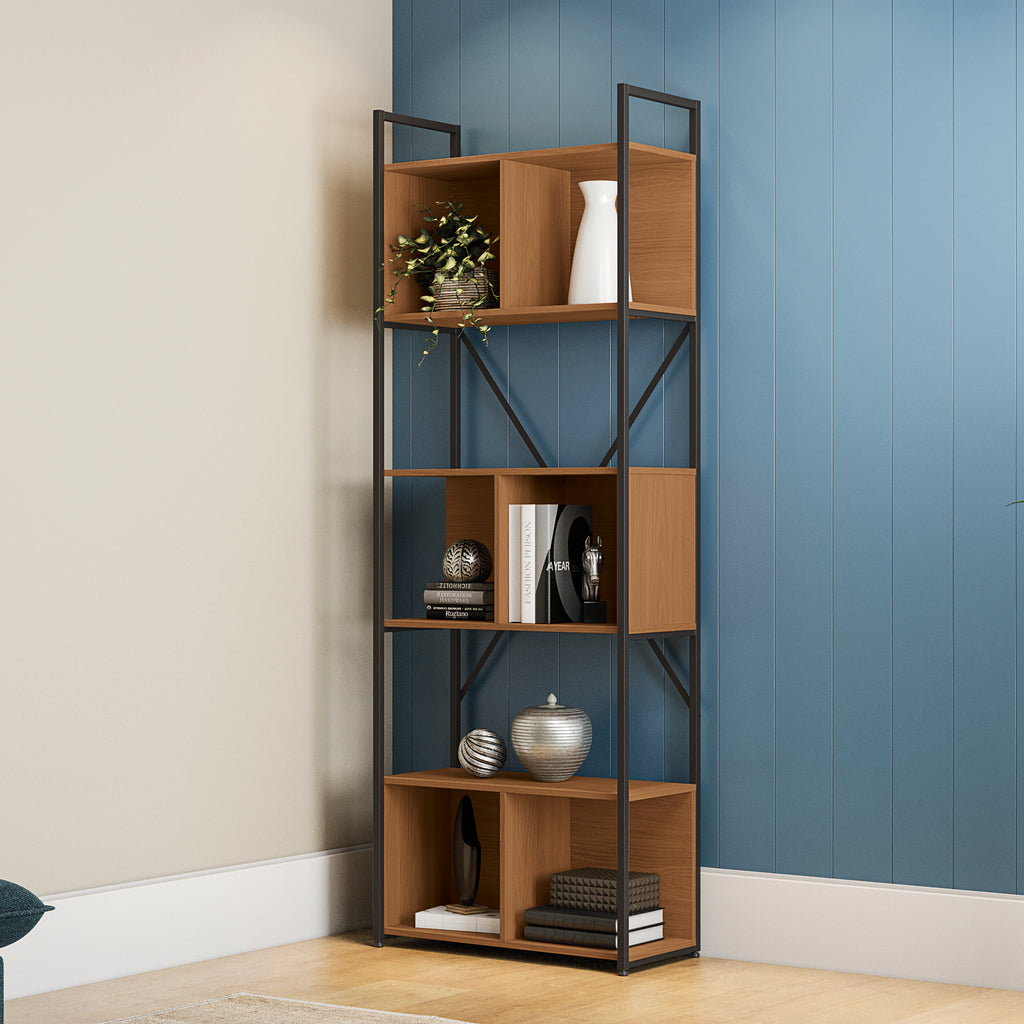 LI014 - CROME INDUSTRIAL ESTANTE ALTA COM 3 NICHOS