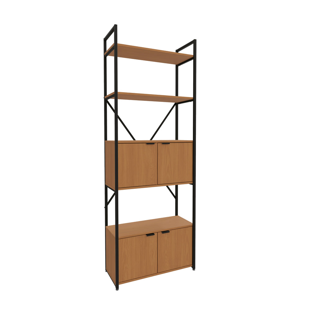 LI018 - CROME INDUSTRIAL ESTANTE ALTA COM PORTA