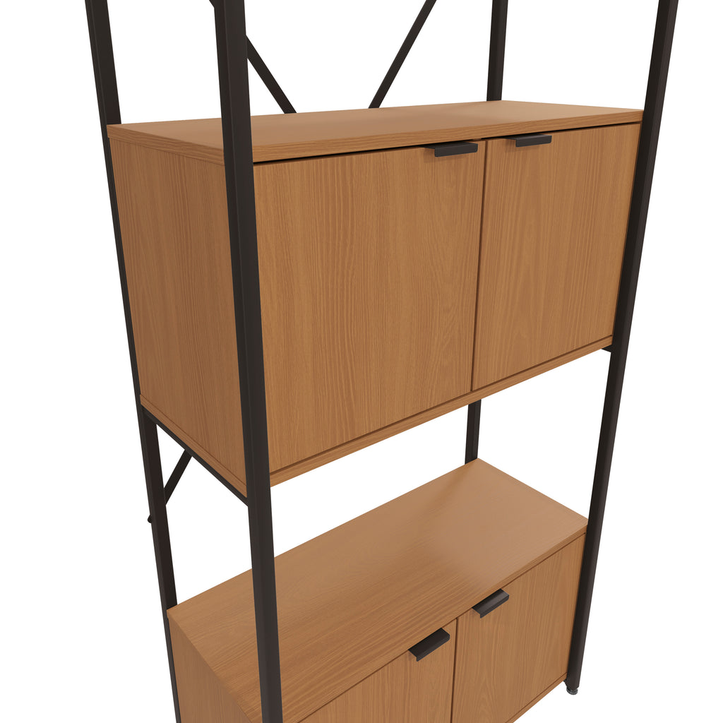 LI018 - CROME INDUSTRIAL ESTANTE ALTA COM PORTA