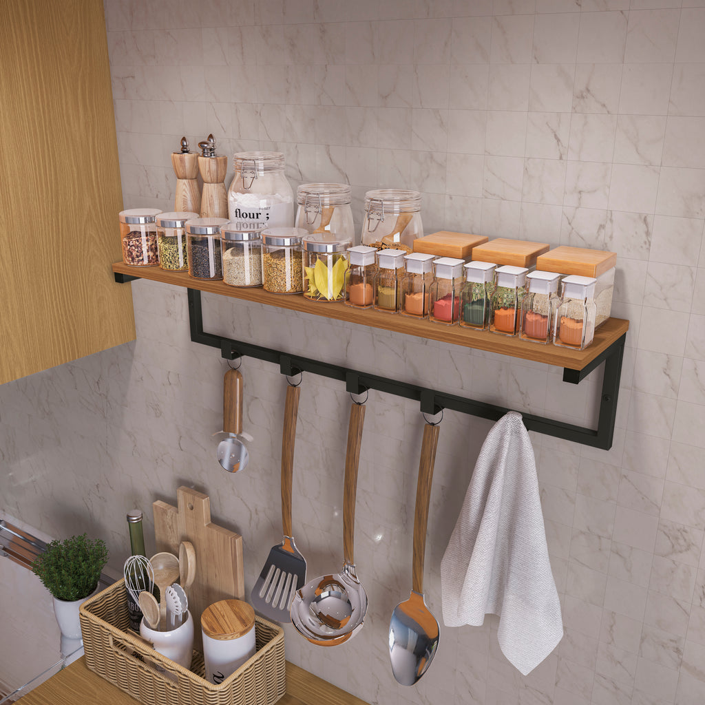 LI042 - CROME INDUSTRIAL CABIDEIRO DE PAREDE CANELA / BRANCO BRILHO