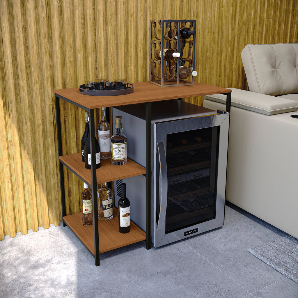 LI044 - CROME INDUSTRIAL ADEGA/CERVEJEIRA CANELA/BRANCO BRILHO