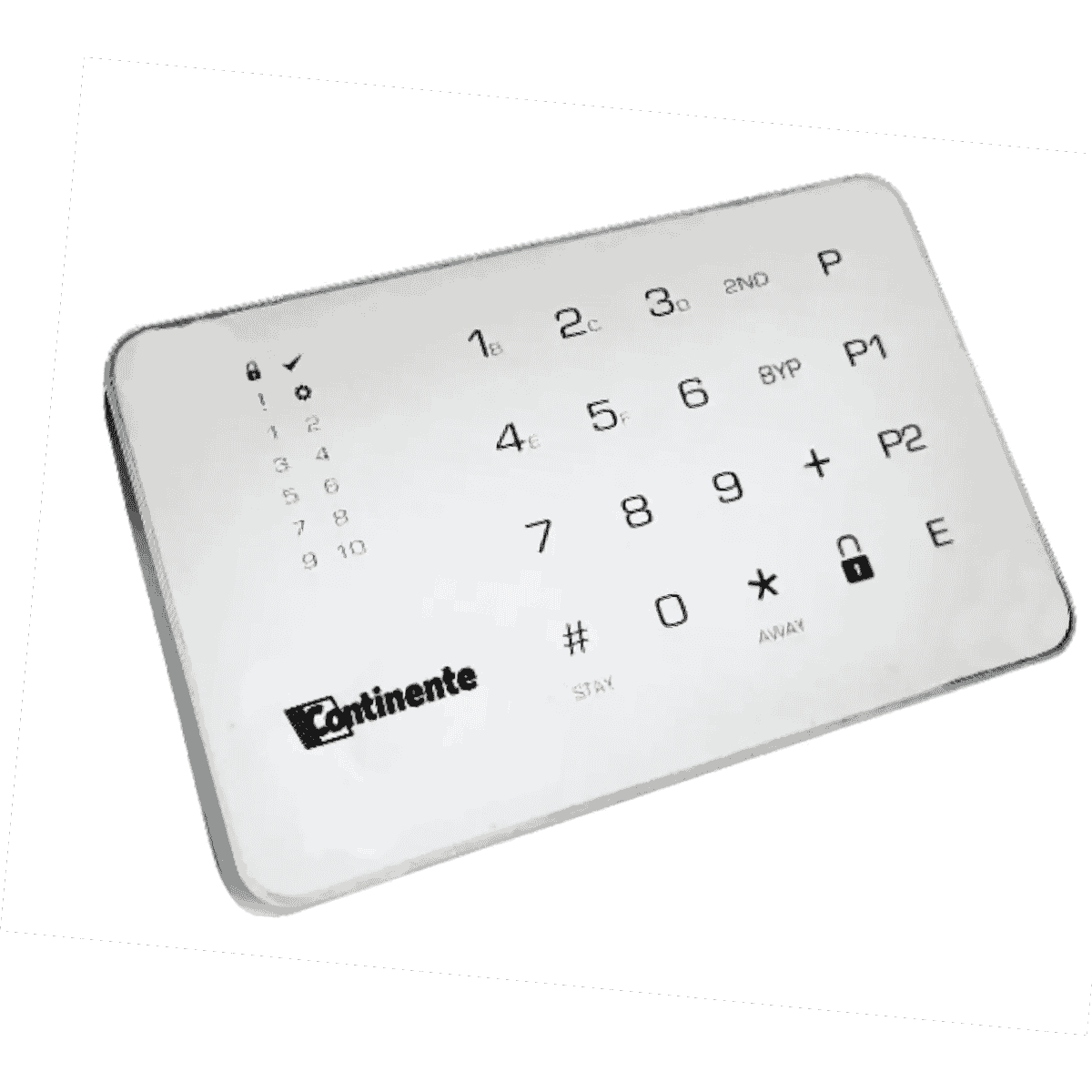 Alarme Touch Branco – Controlo Silencioso e Design Moderno