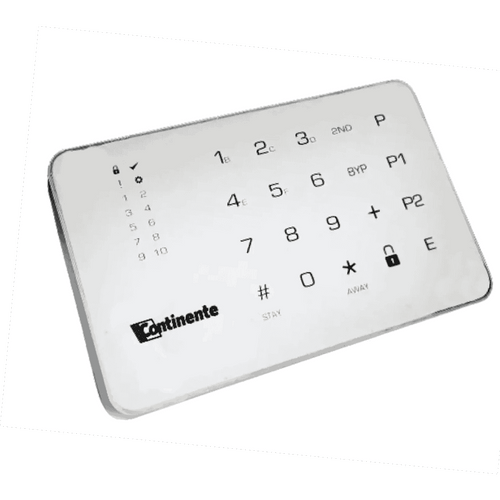 Alarme Touch Branco – Controlo Silencioso e Design Moderno