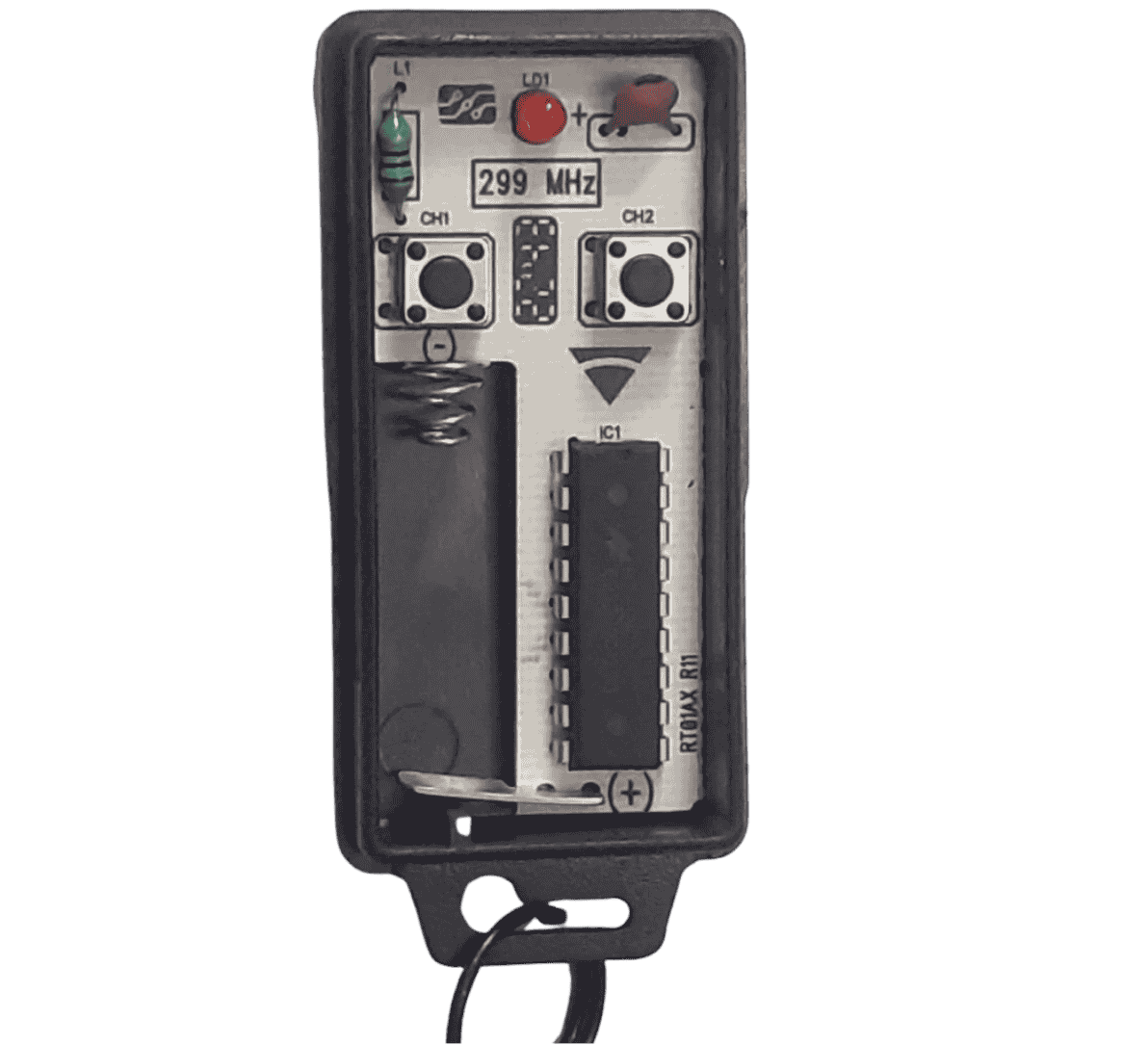 Controle Remoto 299 MHz 2 Teclas – Chaveiro
