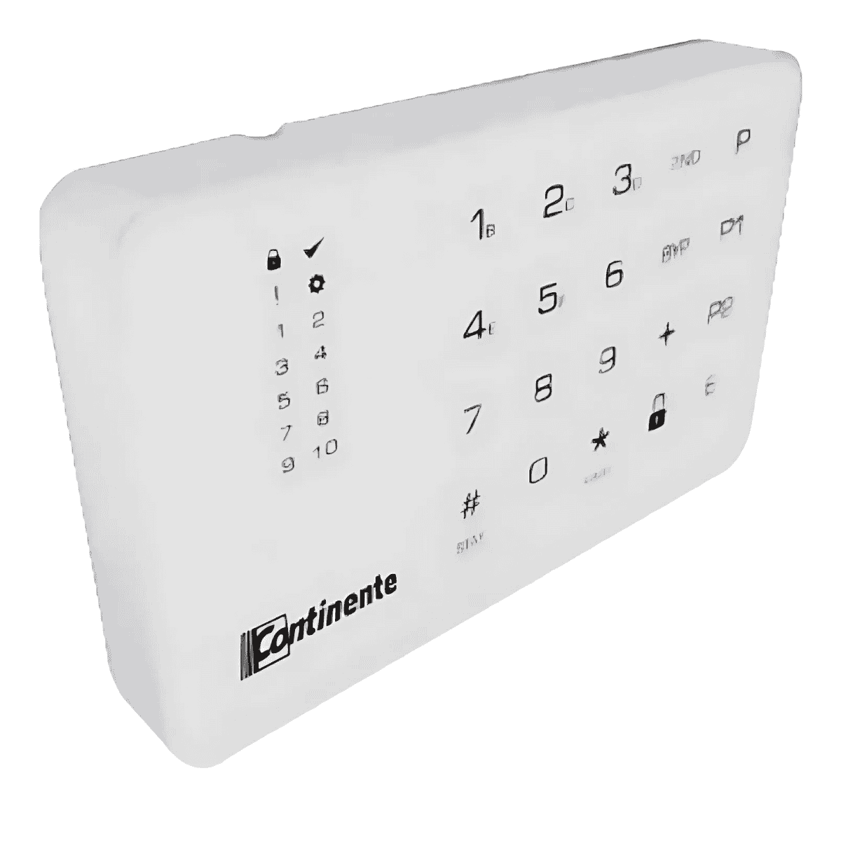 Alarme Touch Branco – Controlo Silencioso e Design Moderno
