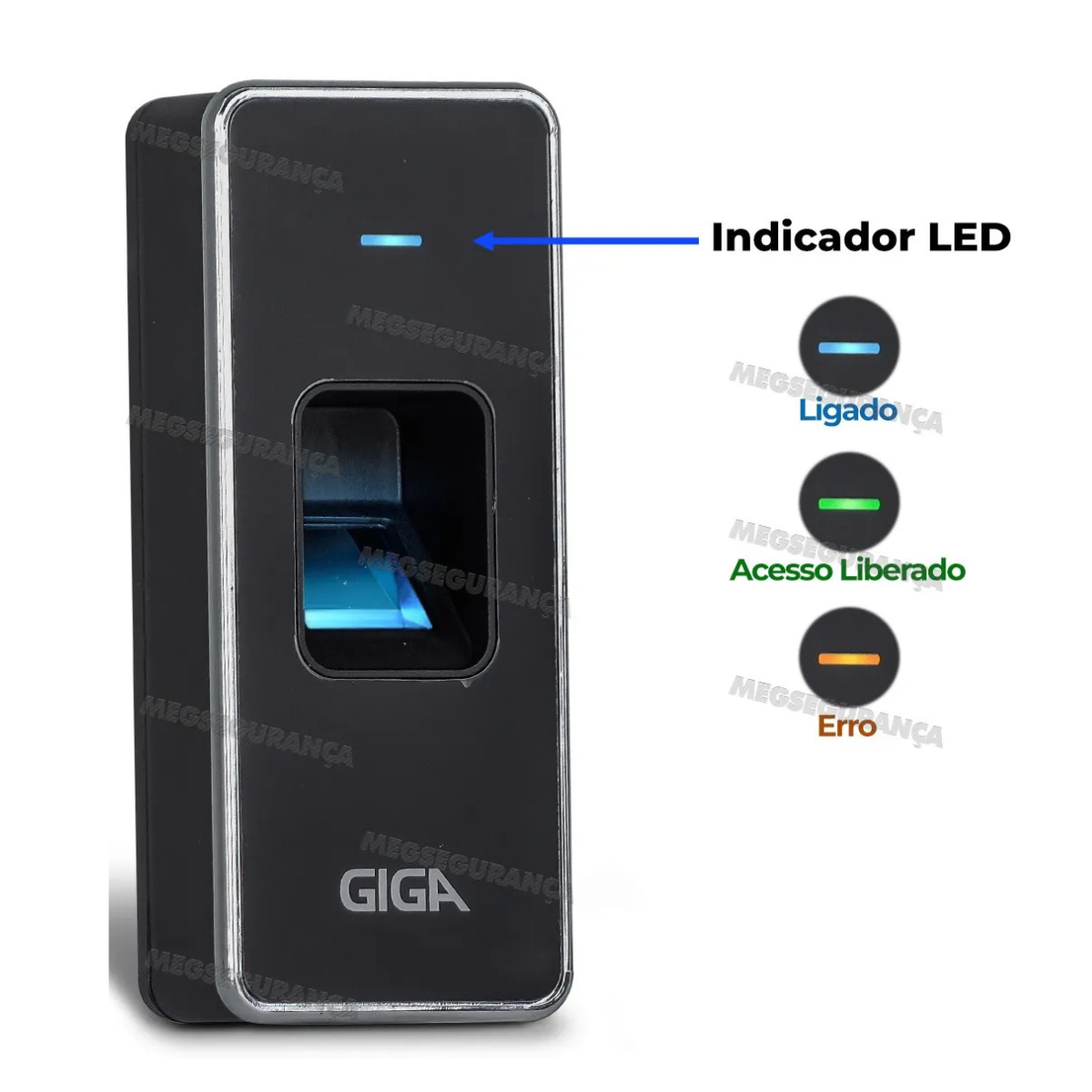 CONTROLE DE  ACESSO STANDALONE BIOM. E CARTÃO GS0392