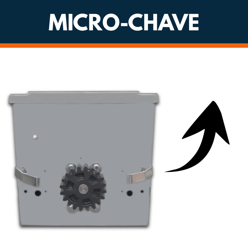 Kit Motor Para Portão Deslizante 620kg - 2 Controles Cinza 433 1.25